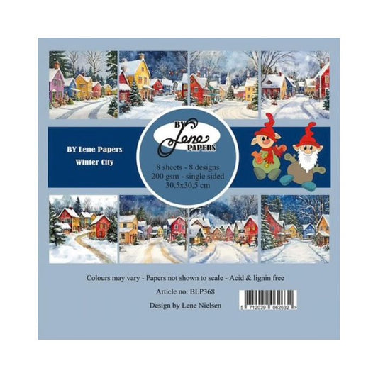 By Lene Paperpad 30x30 "Winter City" BLP368