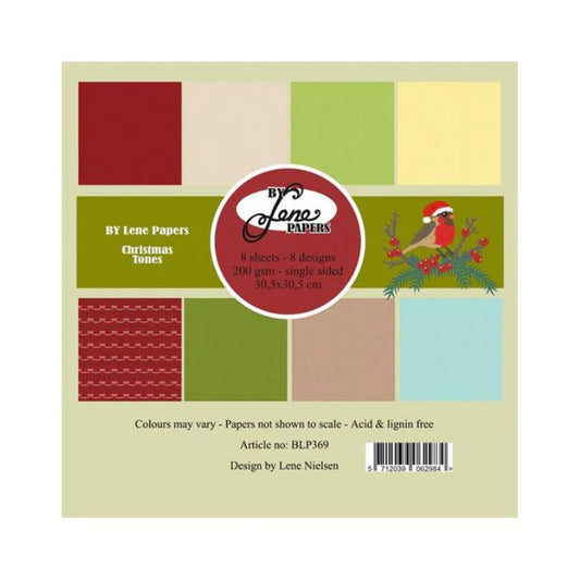 By Lene Paperpad 30x30 "Christmas Tones" BLP369