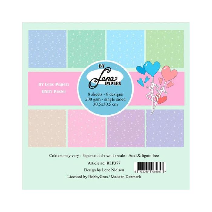 By Lene Paperpad 30x30 "BABY Pastel" BLP377