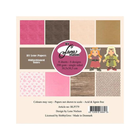 By Lene Paperpad 30x30 "Oldfashioned Tones" BLP379