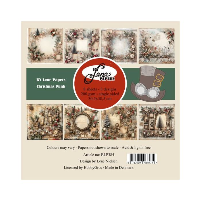 By Lene Paperpad 30x30 "Christmas Punk" BLP384