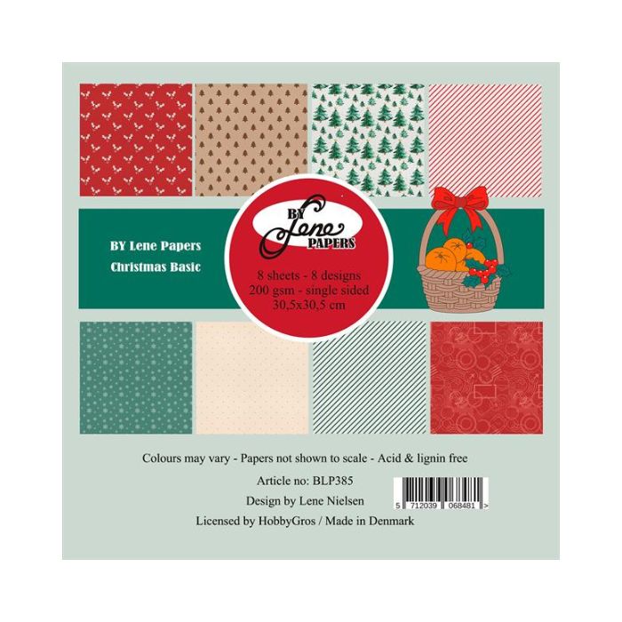 By Lene Paperpad 30x30 "Christmas Basic" BLP385