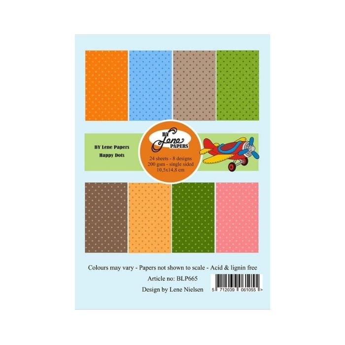 By Lene Paperpad 10,5x14,85cm "Happy Dots" BLP665