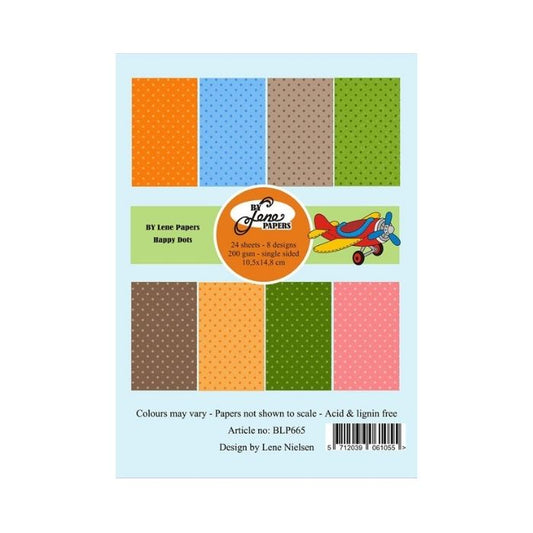 By Lene Paperpad 10,5x14,85cm "Happy Dots" BLP665
