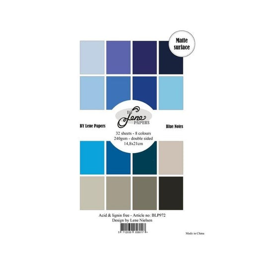 By Lene Paperpad "Solid Colours - Blue Notes" BLP972