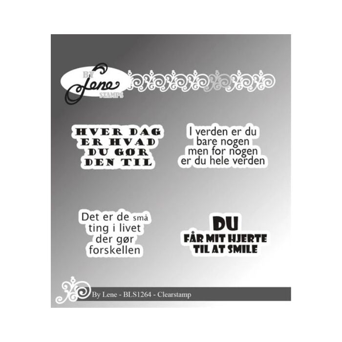 By Lene Clearstamp "Danske tekster" BLS1264