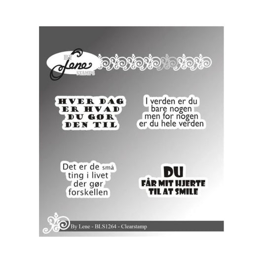 By Lene Clearstamp "Danske tekster" BLS1264