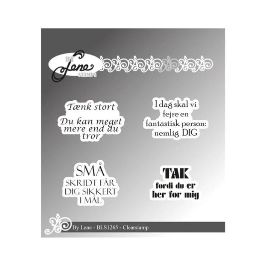 By Lene Clearstamp "Danske tekster" BLS1265