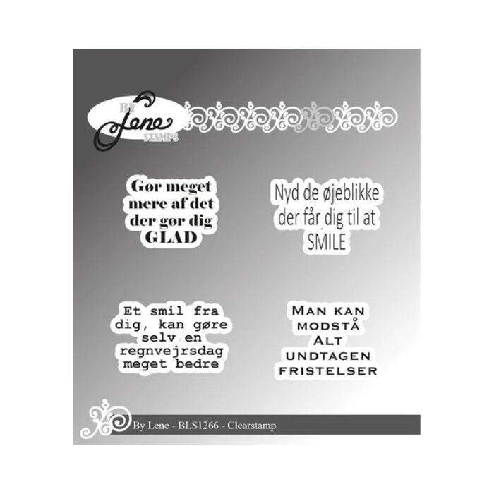 By Lene Clearstamp "Danske tekster" BLS1266