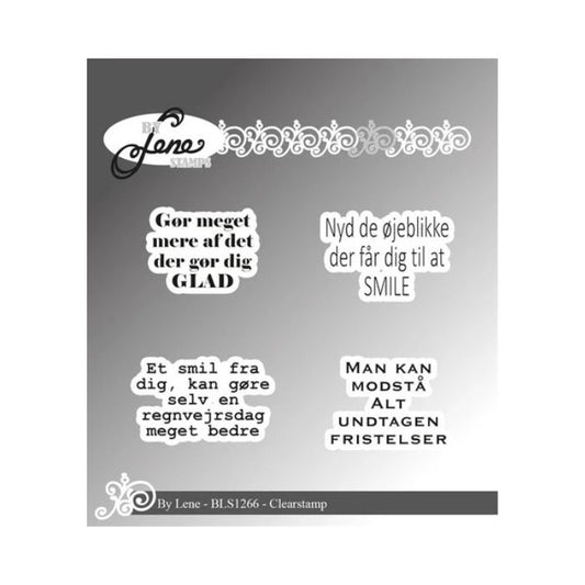 By Lene Clearstamp "Danske tekster" BLS1266