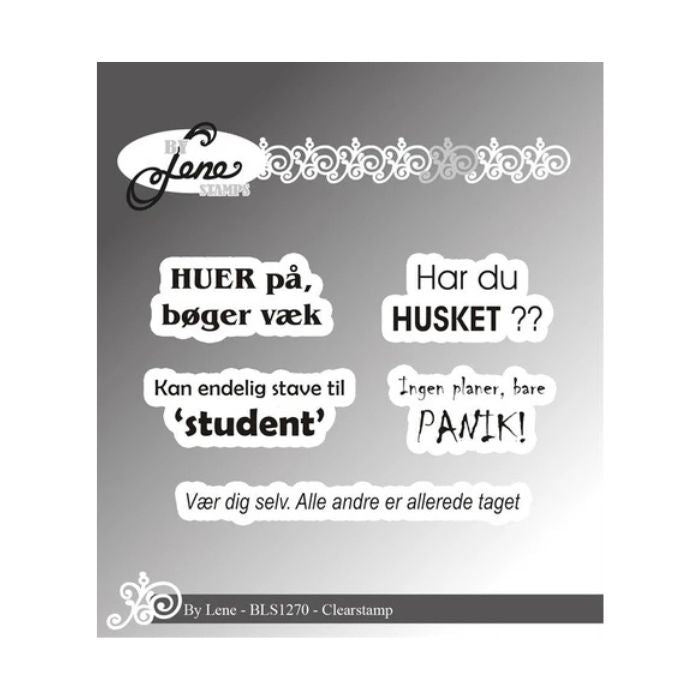 By Lene Clearstamp "Danske tekster" BLS1270