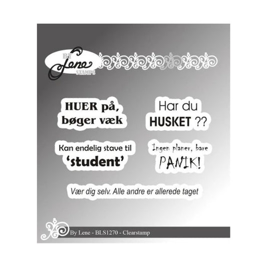 By Lene Clearstamp "Danske tekster" BLS1270