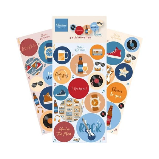 Marianne Design Stickers "Hi Handsome! by Marleen" CA3205