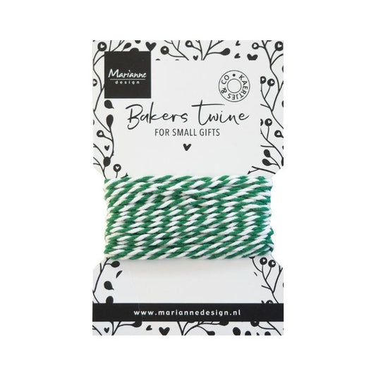 Marianne Design Bakers twine - green/white CA3214