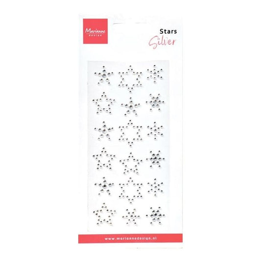 Marianne Design Pearls "Stars - Rhinestones silver" CA3216