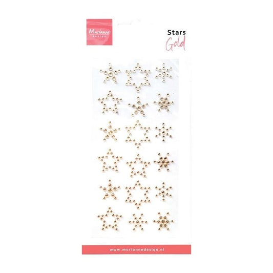 Marianne Design Pearls "Stars - Rhinestones gold" CA3217