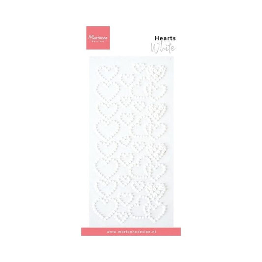 Marianne Design Pearls "Hearts pearls - white" CA3219