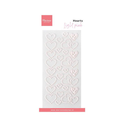 Marianne Design Pearls "Hearts pearls - light pink" CA3220