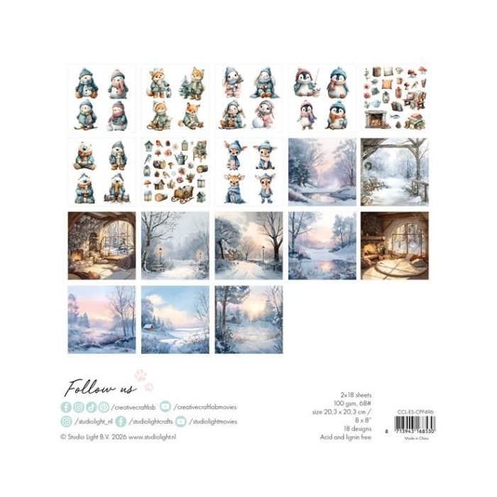 Studio Light Collage Paper Pad "By the lake" CCL-ES-CPP496