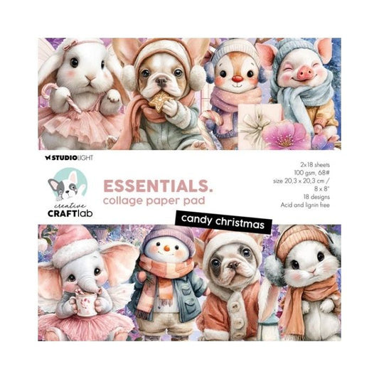 Studio Light Collage Paper Pad "Candy christmas" CCL-ES-CPP497