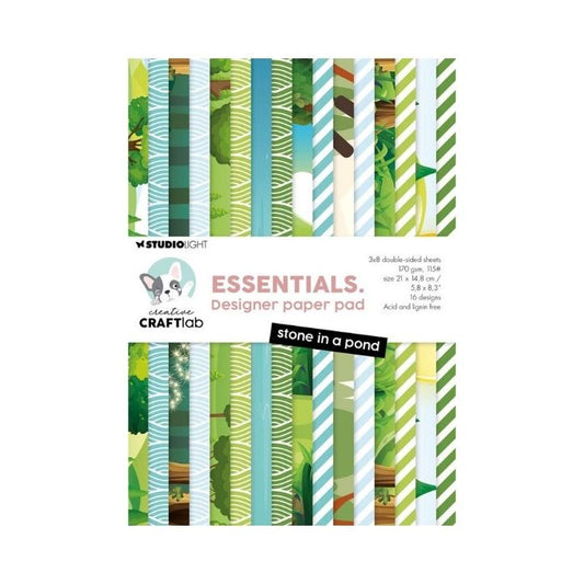 Studio Light Paper Pad "Stone in a pond"