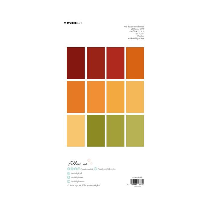 Studio Light Studio Light Paper Pad "Unicolors fall Essentials" CCL-ES-UPP506