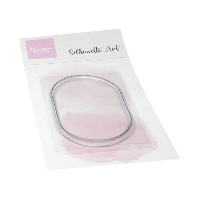 Marianne Design Clearstamp "Silhouette Art - Oval frame" CS1187