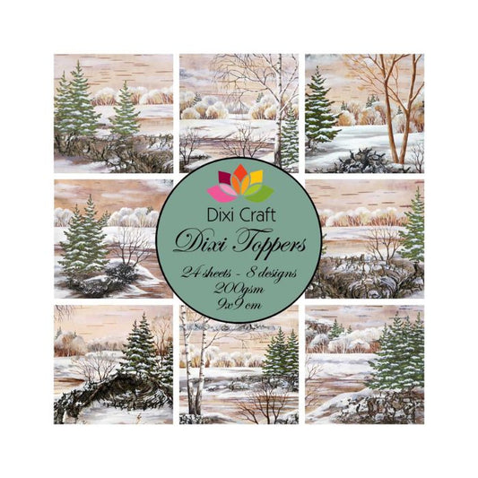 Dixi Craft Toppers 9x9cm - 24 ark - ET0209