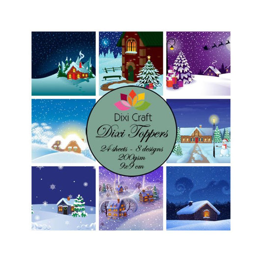Dixi Craft Toppers 9x9cm - 24 ark - ET0255