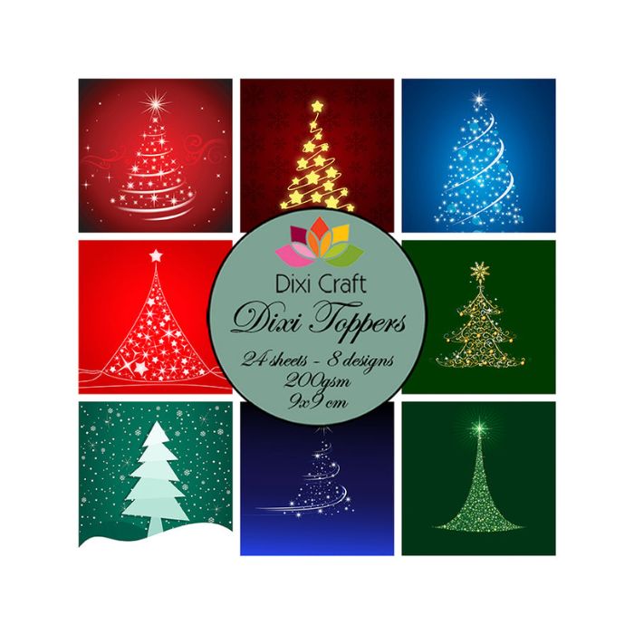 Dixi Craft Toppers 9x9cm - 24 ark - ET0281