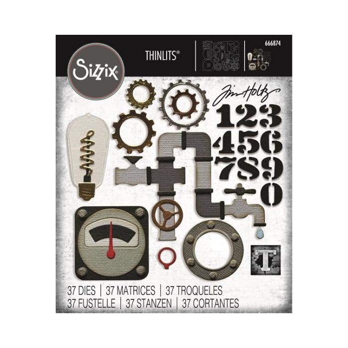 Sizzix/Tim Holtz Thinlits Die "Vault - Industrial"