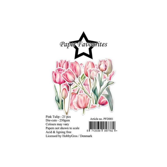 Paper Favourites Die-Cuts "Pink Tulip" PFD001