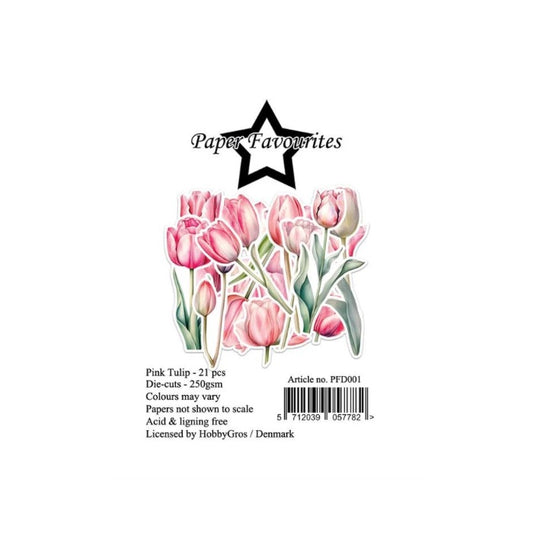 Paper Favourites Die-Cuts "Pink Tulip" PFD001