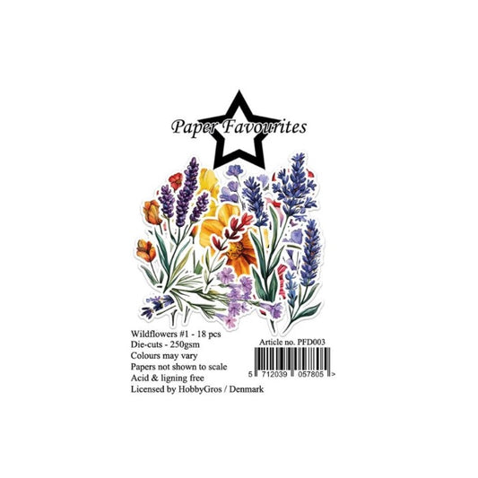 Paper Favourites Die-Cuts "Wildflowers #1" PFD003
