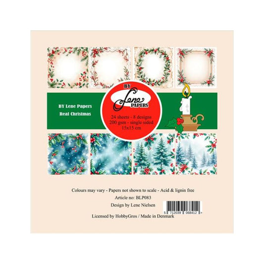By Lene Paperpad 15x15 "Real Christmas" BLP083