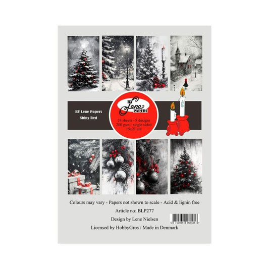 By Lene Paperpad 14,85x21cm "Shiny Red" BLP277