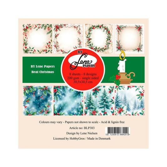 By Lene Paperpad 30x30 "Real Christmas" BLP383