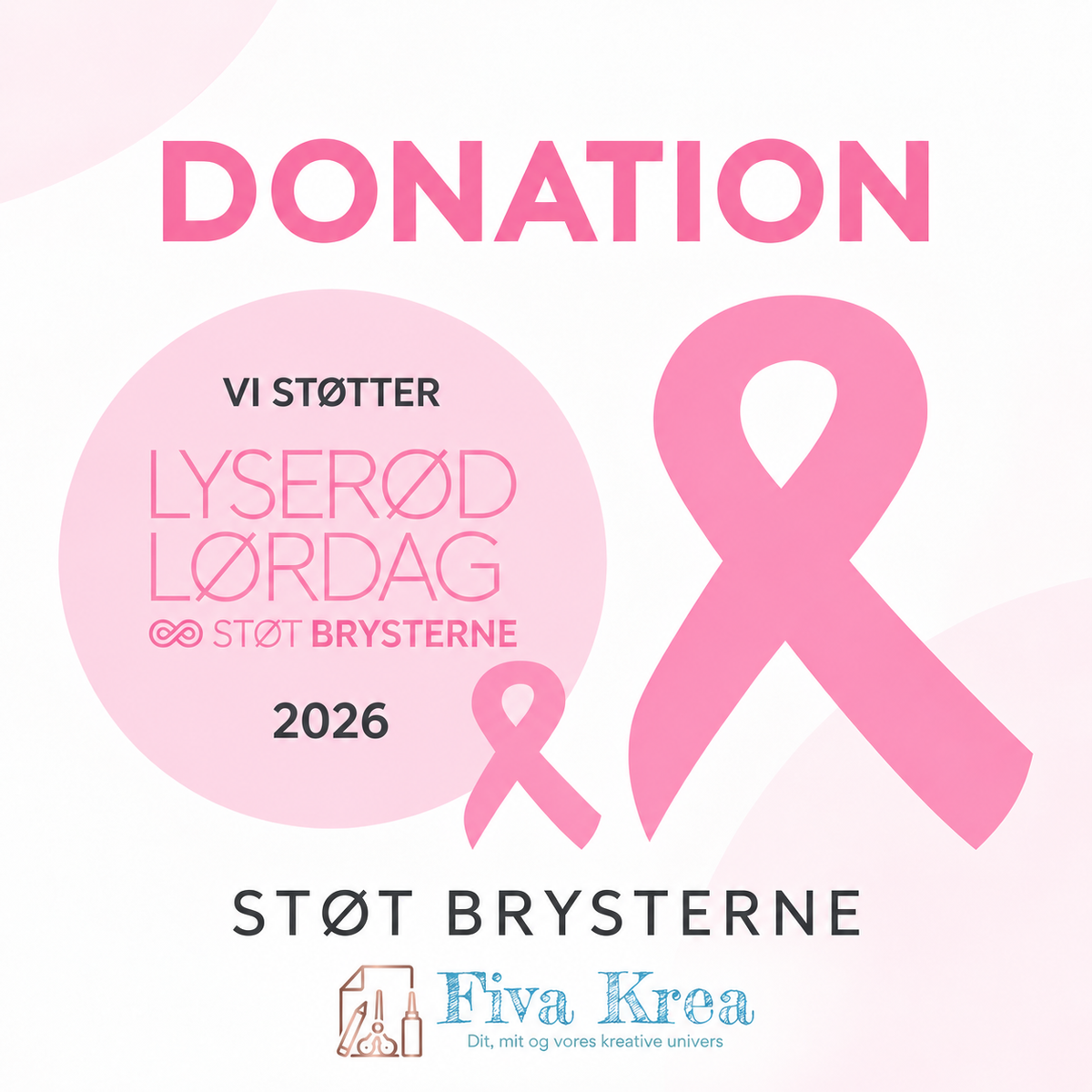 Støt Brysterne sammen med Fiva Krea 🎀