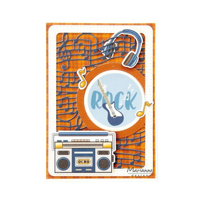 Marianne Design dies "Musical Frame (A6)" LR0911
