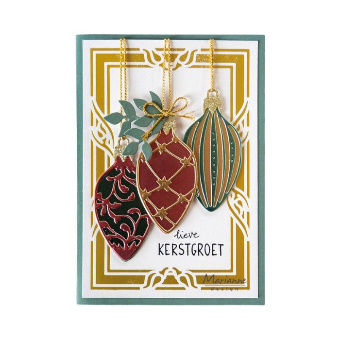 Marianne Design dies "Christmas baubles (oval)" LR0968