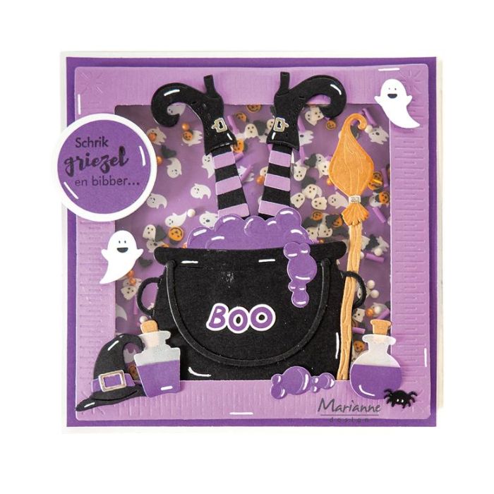 Marianne Design dies "Witch in the kettle (includes LR0882)" LR0979
