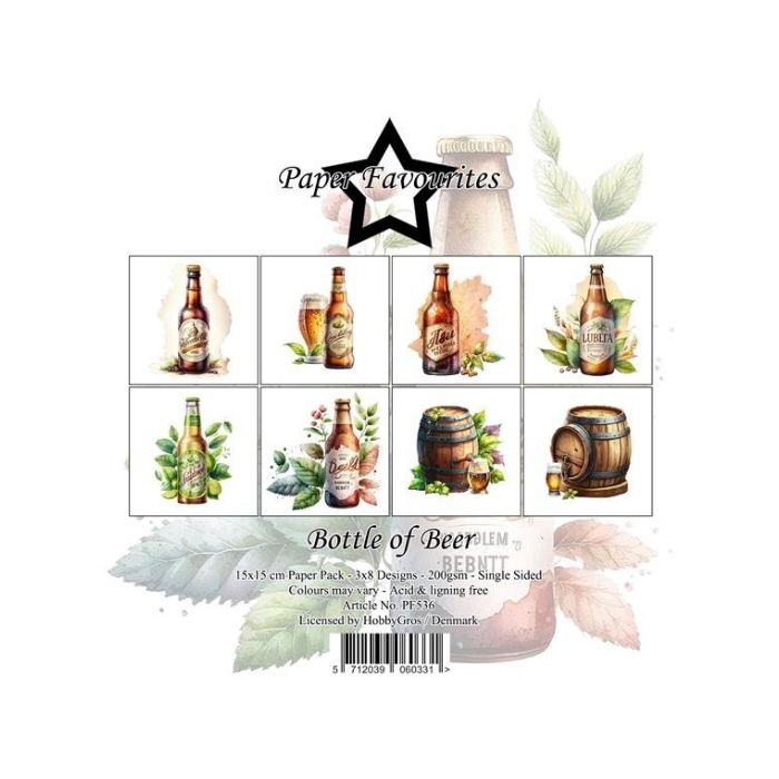 Paper Favourites Paper Pack "Bottle of Beer" PF536