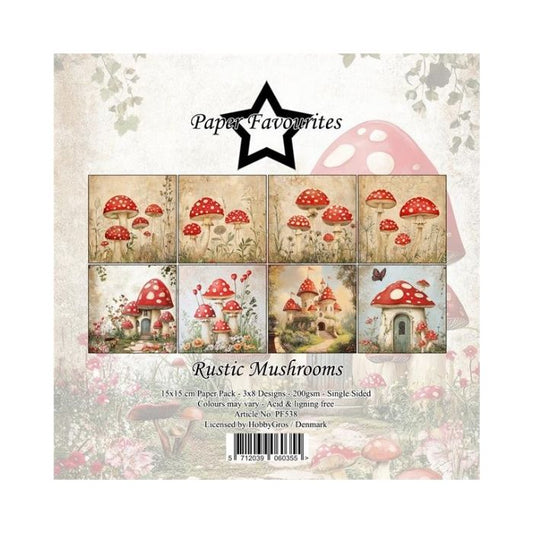 Paper Favourites Paper Pack "Rustic Mushrooms" PF538