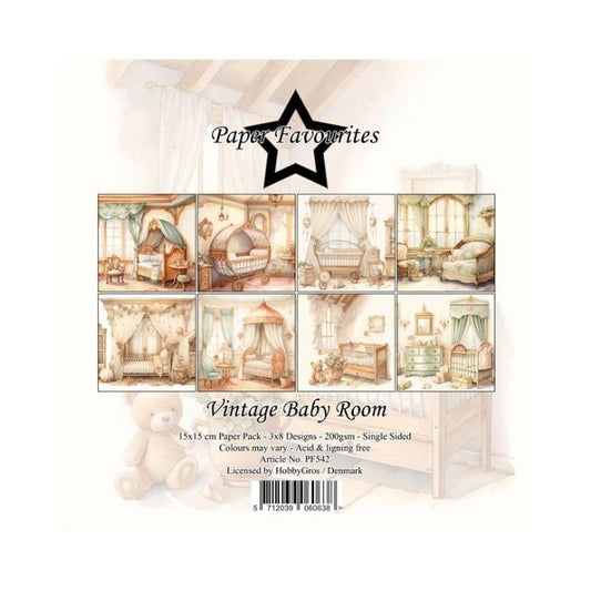 Paper Favourites Paper Pack "Vintage Baby Room" PF542