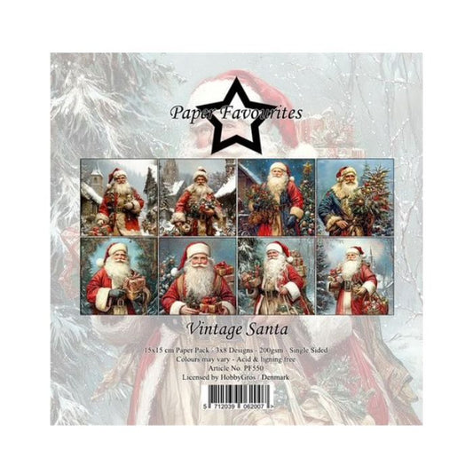 Paper Favourites Paper Pack "Vintage Santa" PF550