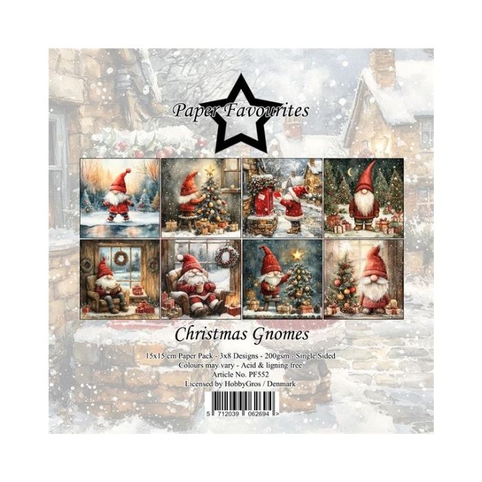 Paper Favourites Paper Pack "Christmas Gnomes" PF552