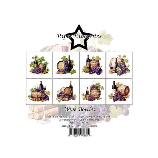 Paper Favourites Paper Pack "Wine Bottles" PF558