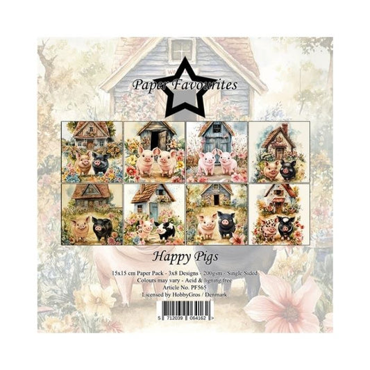 Paper Favourites Paper Pack "Happy Pigs" PF565