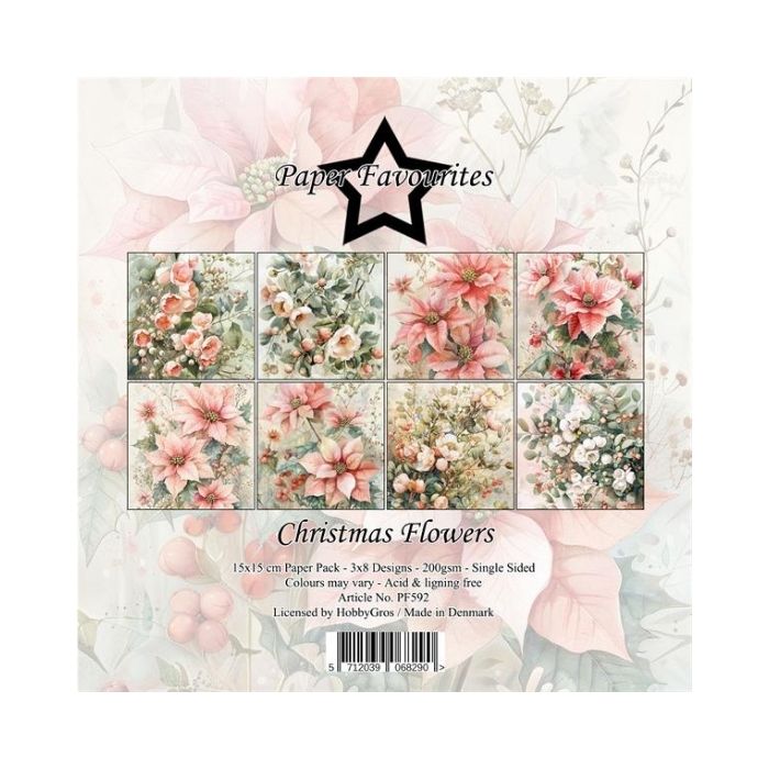 Paper Favourites Paper Pack "Christmas Flowers" PF592