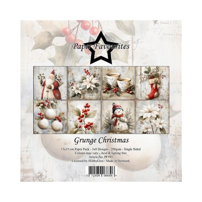 Paper Favourites Paper Pack "Grunge Christmas" PF593